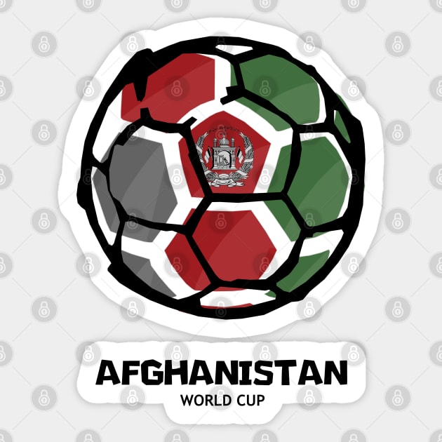 Afghanistan Football Country Flag Sticker by KewaleeTee